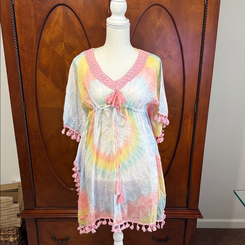 Simply Southern Yellow and Pink Swimsuit Cover-up